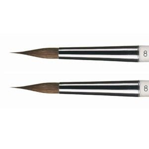 Clear Handle Brush Tips No:8 Long Type (2 Adet)