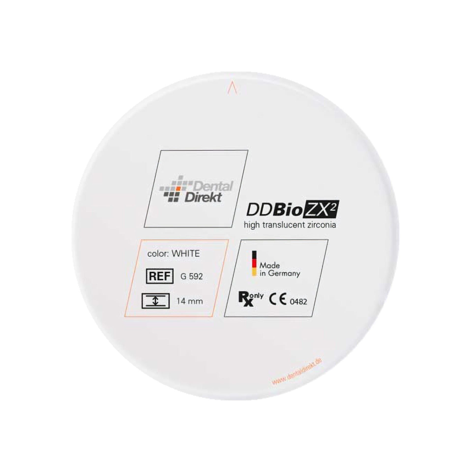DD Bio ZX² White 20 MM | Dental Direkt | DD Bio ZX² White
