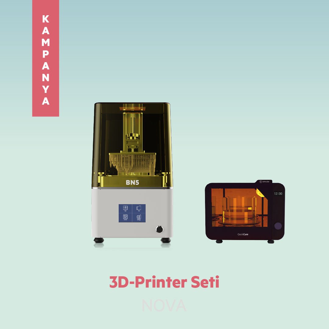 3D-Printer ve Kürleme Ünitesi Seti