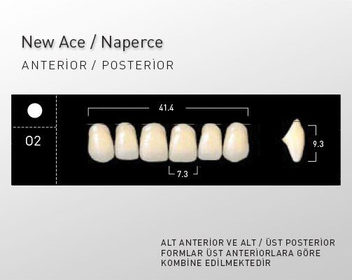 New Ace & Naperce - O2 Formu - (1 Kutu = 4 Takım) D3